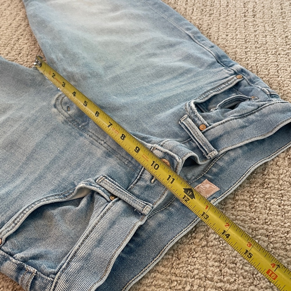 MOTHER Tomcat Ankle Fray in Kitty Corner Straight Leg light denim Jeans size 27 - Picture 6 of 14